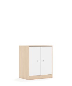 Spinta BLOX Base 70 2P 2F2 706x466x813 beržo korpusas / 2x baltas fasadas BOX-2P-2R-2F2-BW