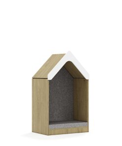 Minkštas namelis BLOX Base 70 2P su stogeliu 706x466x1223 ąžuolo korpusas / Solar 03 BOX-2P-2R-DT-O-SL03