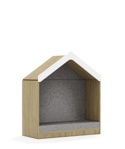 Minkštas namelis BLOX Base 110 2P su stogeliu 1049x466x1223 ąžuolo korpusas / Solar 03 BOX-2P-3R-DT-O-SL03