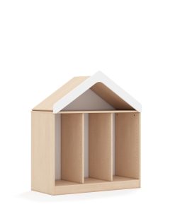 Lentynų spinta dėžėms BLOX Base 110 2PG su stogeliu 1049x466x1223 beržo korpusas BOX-2PG-3R-D-B