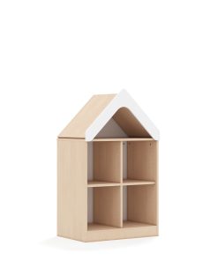 Lentynų spinta BLOX Base 70 2PP su stogeliu 706x466x1223 beržo korpusas BOX-2PP-2R-D-B