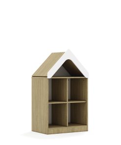 Lentynų spinta BLOX Base 70 2PP su stogeliu 706x466x1223 ąžuolo korpusas BOX-2PP-2R-D-O