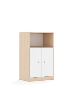 Spinta BLOX Base 70 3P 2F2 706x466x1165 beržo korpusas / 2x baltas fasadas BOX-3P-2R-2F2-BW