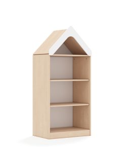 Lentynų spinta BLOX Base 70 3P su stogeliu 706x466x1575 beržo korpusas BOX-3P-2R-D-B