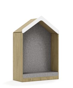 Minkštas namelis BLOX Base 110 3P su stogeliu 1049x466x1575 ąžuolo korpusas / Solar 03 BOX-3P-3R-DT-O-SL03