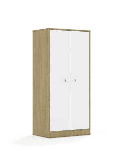 Spinta BLOX Base 70 4P 2F4 706x466x1517 ąžuolo korpusas / 2x baltas fasadas BOX-4P-2R-2F4-OW