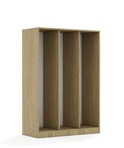 Lentynų spinta dėžėms BLOX Base 110 4PG 1049x466x1517 ąžuolo korpusas BOX-4PG-3R-O
