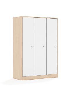 Spinta BLOX Base 110 4PP 3F4 1049x466x1517 beržo korpusas / 3x baltas fasadas BOX-4PP-3R-3F4-BW