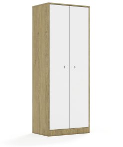 Spinta BLOX Base 70 5P 2F5 706x466x1869 ąžuolo korpusas / 2x baltas fasadas BOX-5P-2R-2F5-OW