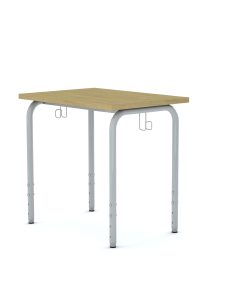 Stalas SIMPLE Stačiakampis 700x500 pilkas rėmas / ąžuolo stalviršis dydis 2-4 DESK-D-I-GB-A-8