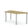 Stalas SMART Frame Trapecija 1400x700x800 pilkas rėmas / ąžuolo stalviršis dydis 1-3 DESK-FR-A-EA-A-8