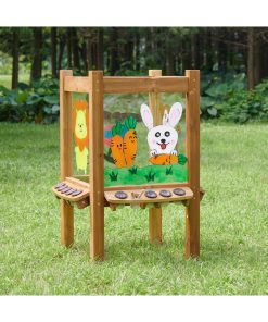 MASTERKIDZ keturpusė skaidri akrilinė lenta (tinkama dažyti) su indeliais