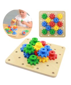 MASTERKIDZ Gears – susikurkite savo mechanizmą Montessori lenta