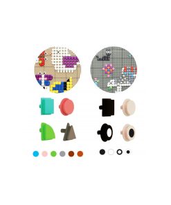 MASTERKIDZ geometrinių lentų elementai, 256 vnt.