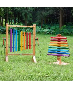 MASTERKIDZ „Rainbow Music Tower“ vamzdiniai varpeliai ir ksilofonai