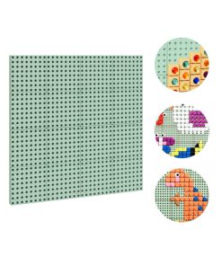 MASTERKIDZ Sieninė plokštė Mokslo lenta Kūrybinė STEM lauko lenta + Tvirtinimo plokštė 80 x 80 (cm)