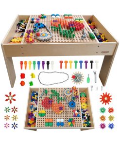 MASTERKIDZ medinis edukacinis stalas + STEM sienos priedai