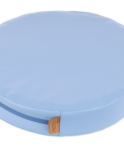 Eco-Leather Floor Cushion PREMIUM, Blue 1 pcs